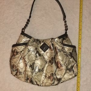 Simply Vera Iridescent Snakeskin Print Purse